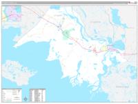 St. Mary Parish (), La Carrier Route Wall Map